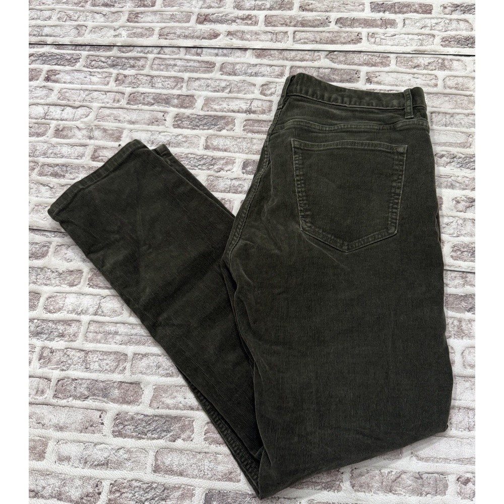 Flint And Tinder Men's Corduroy 5 Pocket Slim Fit Pants Green 32x30 Career